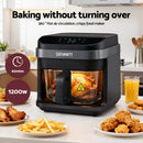 Devanti Air Fryer 5.5L Touch Control Electric Cooker 1200W Black