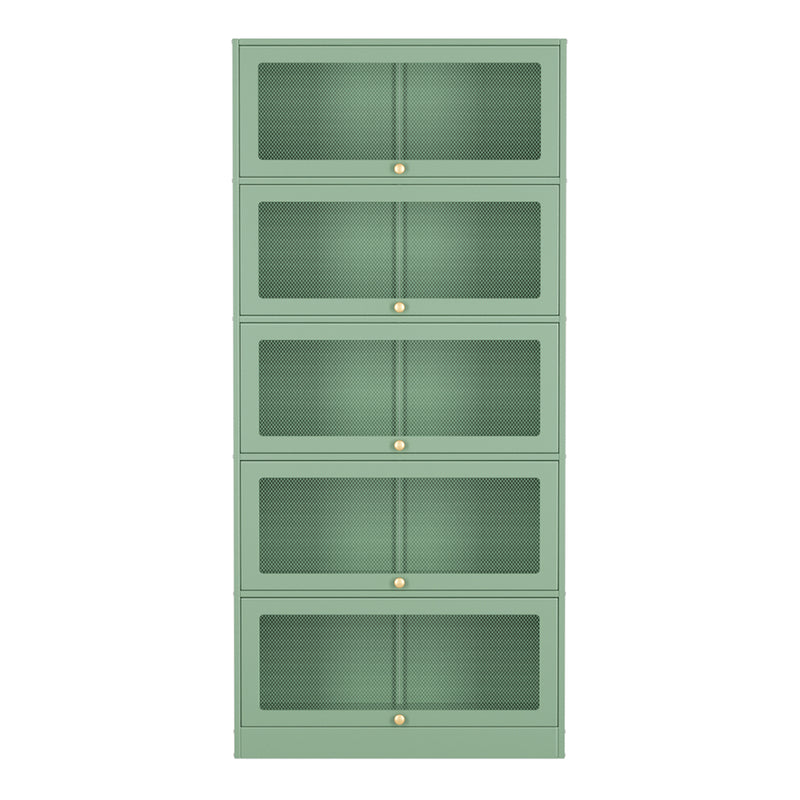 ArtissIn Buffet Sideboard Cupboard Cabinet Storage Mesh Doors Metal Green ELIA