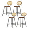 Artiss 4x Bar Stools PU Leather Stools Brown