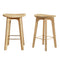 Artiss 2x Bar Stools Bamboo Rattan Stool Counter Chair Kitchen Barstools