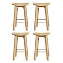 Artiss 4x Bar Stools Bamboo Rattan Stool Counter Chair Kitchen Barstools