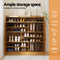 Artiss Shoe Rack Cabinet 30 Pairs Storage Cupboard Bamboo