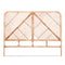 Artiss Bed Headboard Double Bedhead Rattan - FRED Pine