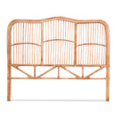 Artiss Bed Headboard Double Bedhead Rattan - NERO Pine