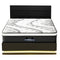 Artiss RGB LED Queen Bed Frame with 32cm Giselle Mattress Set