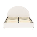 Artiss Bed Frame Gas Lift Strorage Beds Base Platform Boucle Fabric Double ELLA