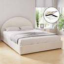 Artiss Bed Frame Gas Lift Strorage Beds Base Platform Boucle Fabric Double ELLA