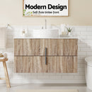 Cefito Vanity Unit 900mm Bathroom Cabinet Storage Wall Hung Timber Front Pine