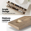 Cefito Vanity Unit 900mm Bathroom Cabinet Storage Wall Hung Timber Front Pine