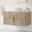 Cefito Vanity Unit 900mm Bathroom Cabinet Storage Wall Hung Timber Front Pine