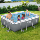 Bestway Swimming Pool 282x196x84cm Steel Frame Above Ground Pools Filter Pump 3662L