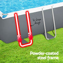Bestway Swimming Pool 640x274x132cm Steel Frame Above Ground Pools Filter Pump Ladder 19281L