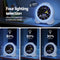 Artiss 3.8" Digital Day Clock Calendar Alarm LCD Display White