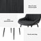 Artiss 4x Dining Chairs Retro PU Leather Kitchen Lounge Cafe Accent Chair Black