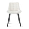 Artiss 2x Dining Chairs Velvet Tufted Kitchen Lounge Cafe Accent Chair Beige