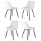 Artiss 4x Dining Chairs Velvet Tufted Kitchen Lounge Cafe Accent Chair Beige