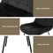 Artiss 4x Dining Chairs Velvet Tufted Kitchen Lounge Cafe Accent Chair Black