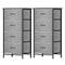Artiss Set of 2 Chest of 4 Drawers Storage Dresser Tallboy Grey