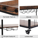 Artiss Kitchen Island Rolling Serving Cart