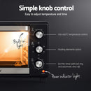 Devanti 30L Convection Oven Electric Fryer Ovens 1600W