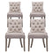 Artiss Dining Chairs Set of 4 Linen French Provincial Beige