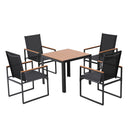 Gardeon 5PCS Outdoor Dining Set Table and Chairs Patio Garden Furniture Bistro Set
