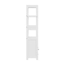 Artiss Bathroom Floor Storage Cabinet with 2 Drawers 3 Open Shelves 2 Doors White