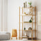 Artiss Bookshelf 5 Tiers Bookcase Display Shelves Wooden Storage Stand Rack Pine