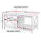 Artiss Coffee Table Storage Shelf White