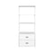 Artiss Bookshelf Display Shelf 2 Drawers 152CM White