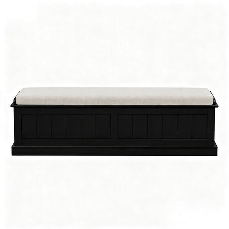 Artiss Storage Ottoman Blanket Box 140cm Fluted Black