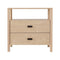 Artiss Bedside Table Nightstand 2 Drawers - Pine