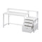 Artiss Computer Desk Home Office Study Table Desks w/Drawers Open Shelf White 160CM