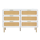 Artiss Chest of 6 Drawers Lowboy Cabinet White