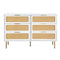 Artiss Chest of 6 Drawers Lowboy Cabinet White