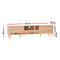 Artiss Entertainment Unit Stand TV Cabinet Storage Drawers Display Shelf 180CM