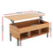 Artiss Coffee Table Lift-top Oak