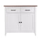Artiss Buffet Sideboard Storage Cabinet Kitchen Cupboard Hallway 2 Drawers White