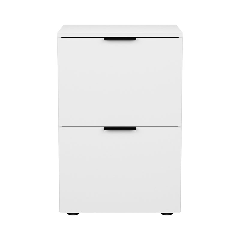 Artiss Filing Cabinet Files Storage Office Shelves File Organiser White 2 Drawer