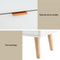 Artiss Bedside Table 2 Drawers - White
