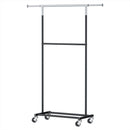 Artiss Clothes Rack Double Rod Airer Rail Coat Stand Adjustable Hanger