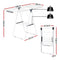 Artiss 2 Tier Clothes Rack Airer Foldable 139CM White