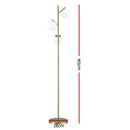 Artiss 3-Light Tree Floor Lamp 165cm Tall Standing Light with Sphere Glass Shades for Modern Homes