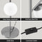 Artiss 3-Light Tree Floor Lamp 165cm Tall Standing Light with Sphere Glass Shades for Modern Homes