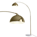 Artiss Modern Arched Floor Lamp Gold Brass Standing Heavy-Duty Marble Base for Living Room Bedroom