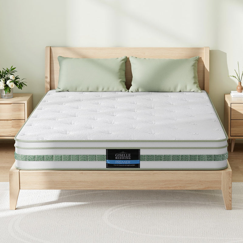 20cm Giselle Mattress Queen Green Tea Mattresses