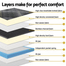 35cm Giselle Mattress King Single Bed Bamboo Pocket Firm Foam