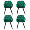 Artiss Dining Chairs Set of 4 Velvet Diamond Tufted Armchair Green