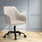 Artiss Office Chair Velvet Seat Cream