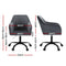 Artiss Office Chair Velvet Seat Dark Grey